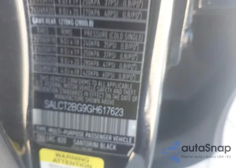 2016 Land Rover Discovery Sport Hse Lux из США, поврежденный, VIN SALCT2BG9GH617623